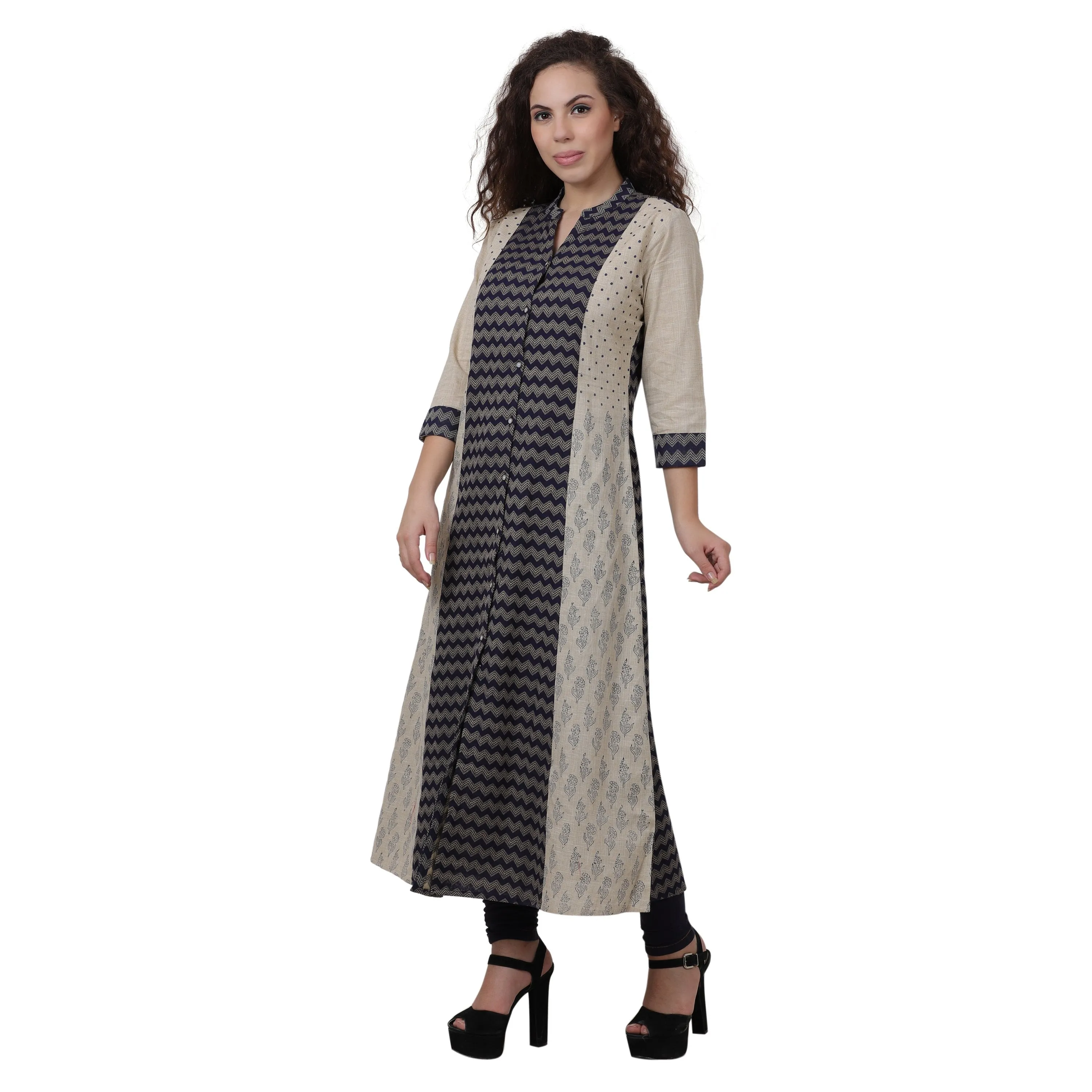 Women's Printed Cotton Straight Kurta