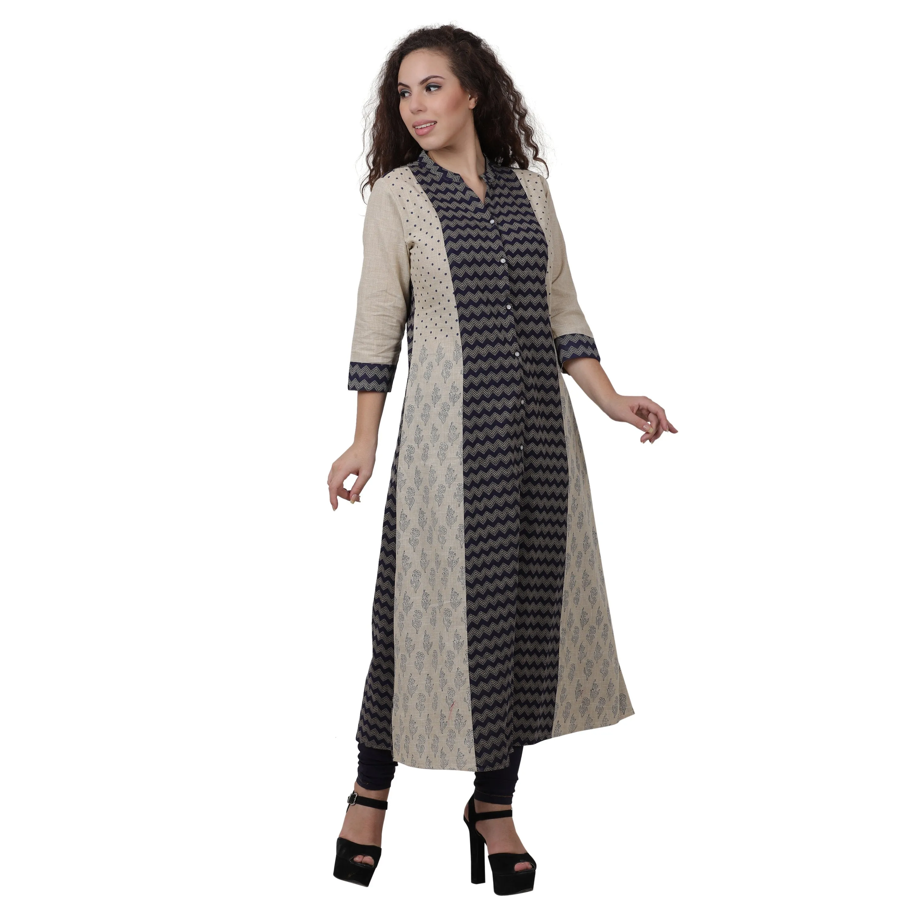 Women's Printed Cotton Straight Kurta
