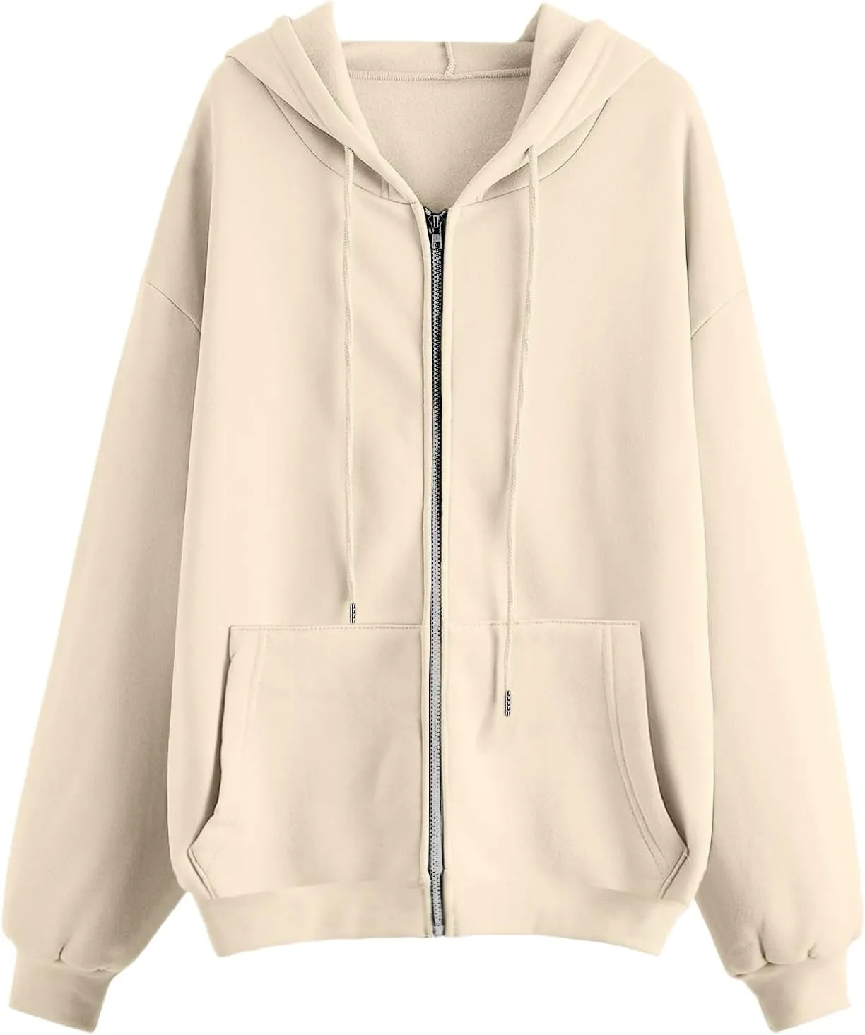 Womens Zip Up Hoodies Oversized Sweatshirts Black Zip Up Hoodie White Hoodie 2024 Winter Casual Jackets
