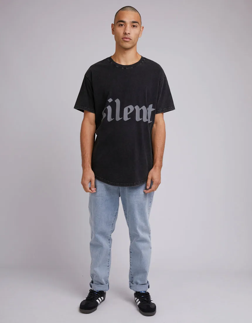 Wrap Around Tee Washed Black