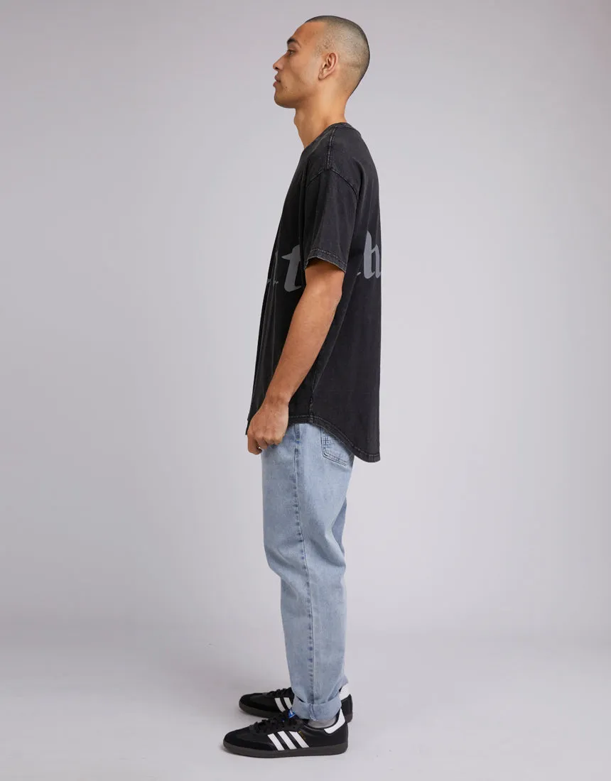 Wrap Around Tee Washed Black
