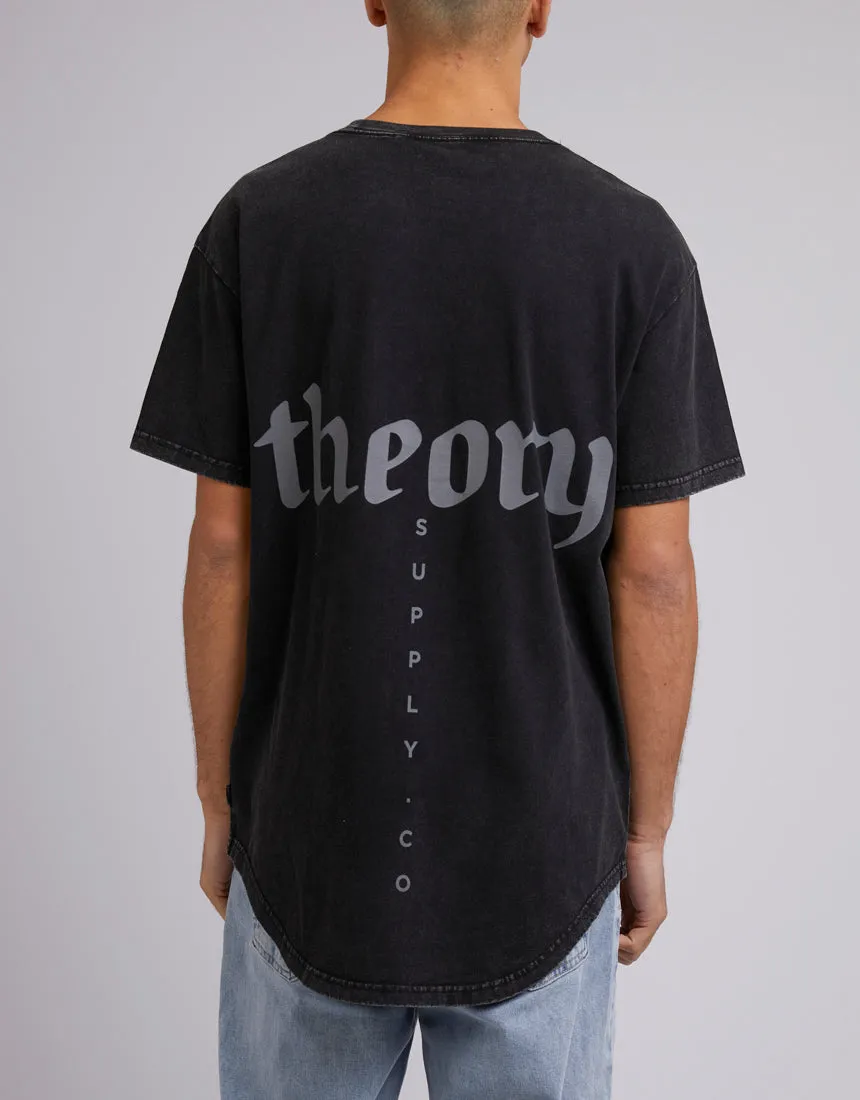 Wrap Around Tee Washed Black